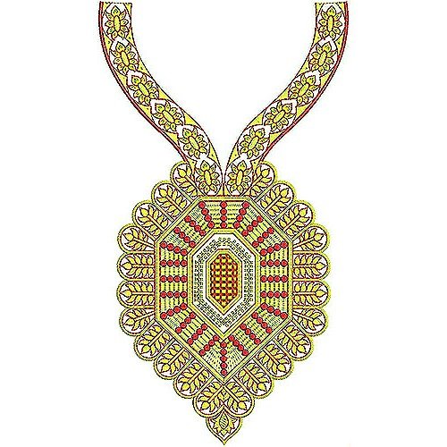 Crimson Designer Dress Embroidery Design