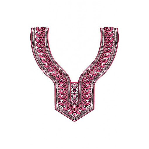 Bohemian Fashion Style Neck Yoke Gala Embroidery Design Bohemian Fashion Style Neck Yoke Gala Embroidery Design