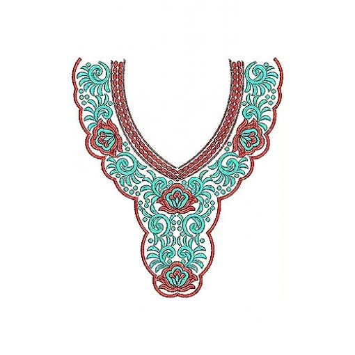 Khaleeji Style Neck Yoke Gala Embroidery Design Khaleeji Style Neck Yoke Gala Embroidery Design