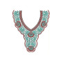 Khaleeji Style Neck Yoke Gala Embroidery Design