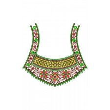 Bride Boho Gypsy Sequins Cording Neck Embroidery Design Bride Boho Gypsy Sequins Cording Neck Embroidery Design