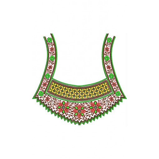 Bride Boho Gypsy Sequins Cording Neck Embroidery Design Bride Boho Gypsy Sequins Cording Neck Embroidery Design