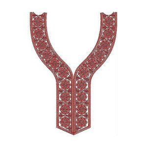 Islamic Abaya Dress Embroidery Design