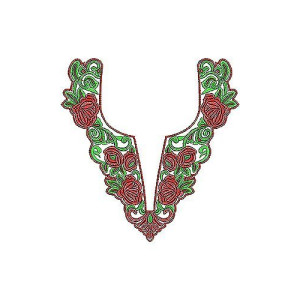 White Boho Chic Top Blouse Embroidery Design