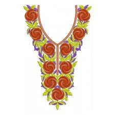 Dainty Look Orange Figure Embroidery Design Dainty Look Orange Figure Embroidery Design