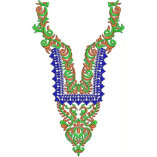 Ladies Fashionable Embroidery Neck Design