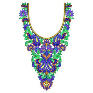 Jalabiya African Caftan Embroidery Neck Design
