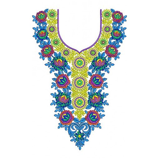 Pakistani Caftan Yock Neck Embroidery Design Pakistani Caftan Yock Neck Embroidery Design