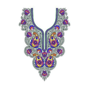 Glamorous Heavy Kashmiri Embroidery Neck Design