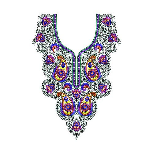 Glamorous Heavy Kashmiri Embroidery Neck Design