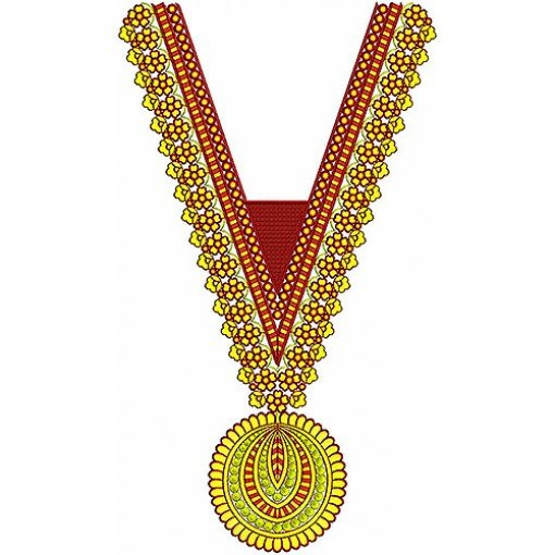 Long V Neck & Sleeve Embroidery Neck Design Long V Neck & Sleeve Embroidery Neck Design