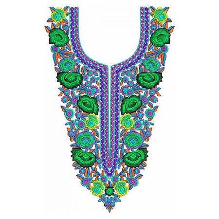 African Royal Kaftan Dress Embroidery Design