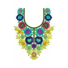 Golden Wedding Embroidery Neck Design Golden Wedding Embroidery Neck Design