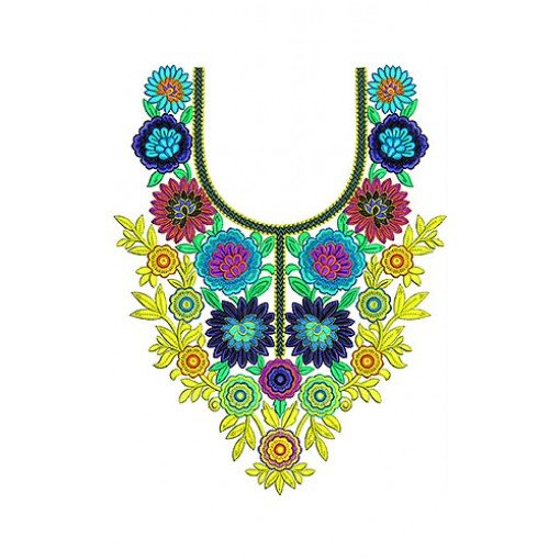 Golden Wedding Embroidery Neck Design Golden Wedding Embroidery Neck Design