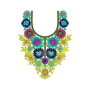 Golden Wedding Embroidery Neck Design