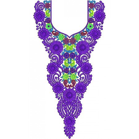 Delightful Arabian Long Neck Embroidery Design