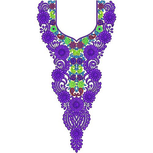 Delightful Arabian Long Neck Embroidery Design
