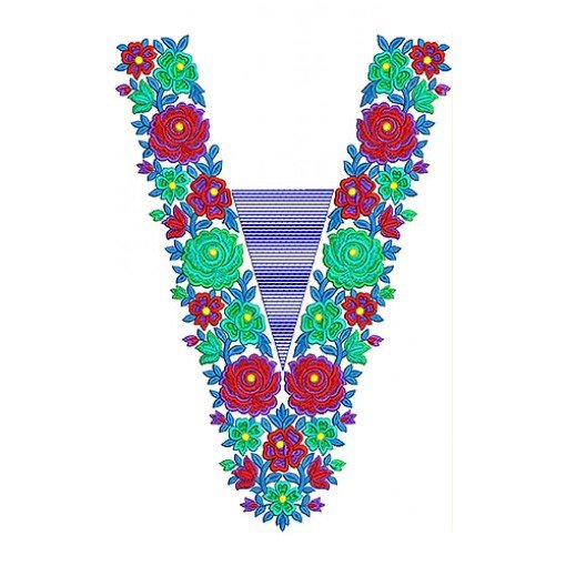 Fashion Future Embroidery V Neck Design Fashion Future Embroidery V Neck Design
