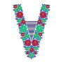 Fashion Future Embroidery V Neck Design