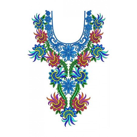Mexican Hand Embroidery Neck Design