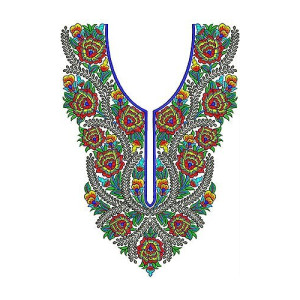 Lovely Walima Dress Embroidery Design