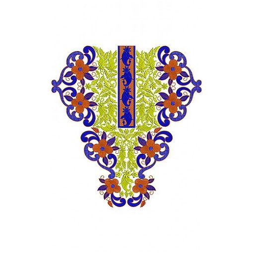 Ivory Dress Neck Embroidery Design Ivory Dress Neck Embroidery Design