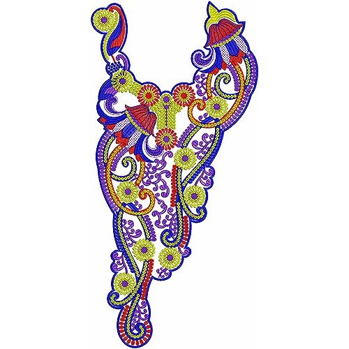 Rich Fashions Neck Embroidery Pattern Design Rich Fashions Neck Embroidery Pattern Design