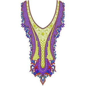 Algerian Jalabiya Dresses Long Neck Embroidery Design