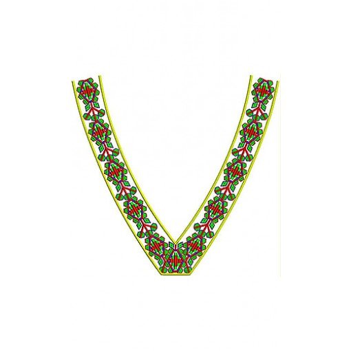 Awesome V Neck Embroidery Design Awesome V Neck Embroidery Design