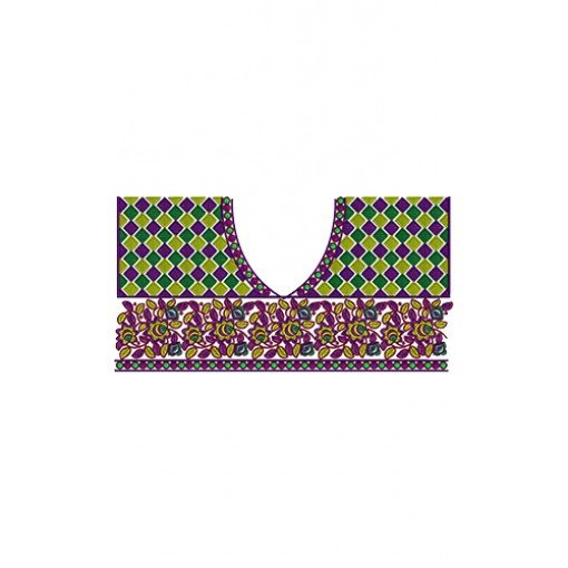 Bohemian Dress | Embroidery Neck Design