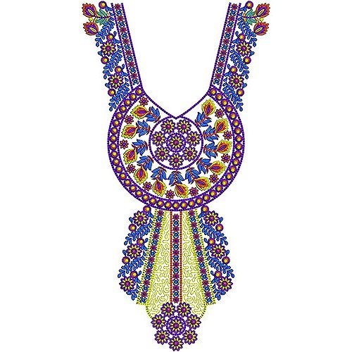 Tunician Fashion Round Neck Dresses Embroidery Design