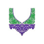 Tunician Fashion Boat Neck Embroidery Design