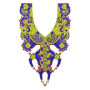 Velvet Fabric Shown Style Neck Yoke Gala Embroidery Design
