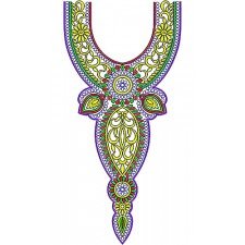 Latest Long Neck Yoke Gala Cording Embroidery Design Latest Long Neck Yoke Gala Cording Embroidery Design