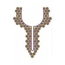 Tunisian Style Neck Embroidery Design DST 25936 Tunisian Style Neck Embroidery Design DST 25936
