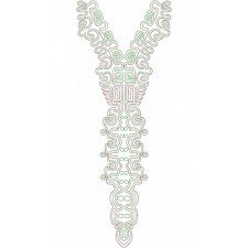 Tunisian Monastir Embroidery Neck Design Tunisian Monastir Embroidery Neck Design