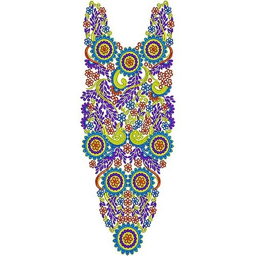 London Bead Delicate Neck Dresses Embroidery Design