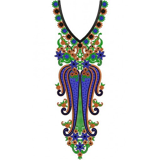 Long Chiffon Dress Neck Embroidery Designs Long Chiffon Dress Neck Embroidery Designs