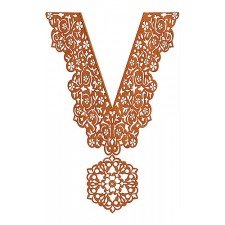 V-Neck Dress Embroidery Design V-Neck Dress Embroidery Design