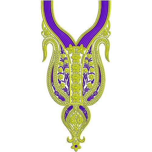 Latest Arabic Dress Embroidery Design