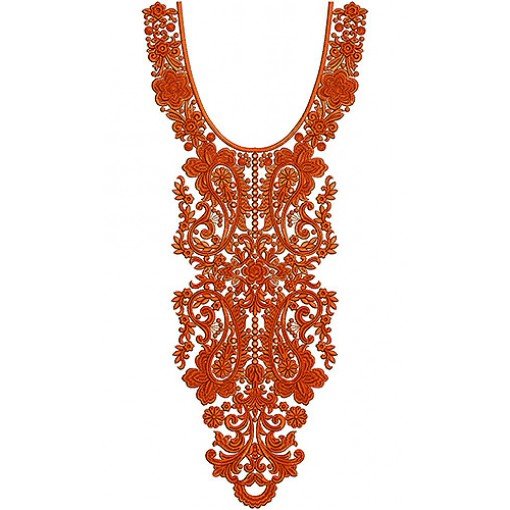 Muslim Dress Embroidery Design | Neck Yoke Gala