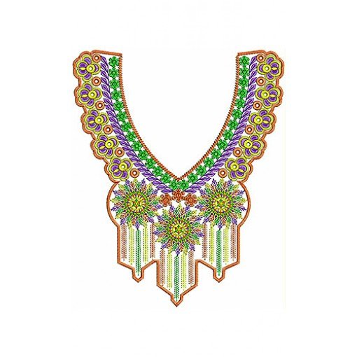 Neck Embroidery Design Pattern 4495 Neck Embroidery Design Pattern 4495