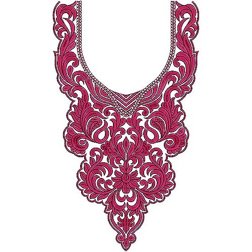 Argentina Fashion Dresses Collection Neck Yoke Embroidery Design