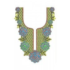 African Inspired Art Neck Embroidery Design African Inspired Art Neck Embroidery Design