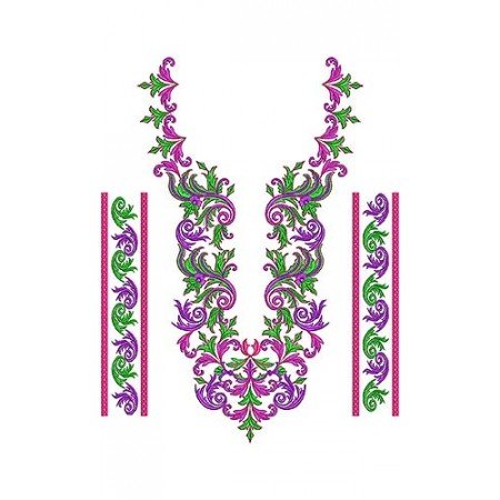 Punjabi Suit Embroidery Design 55