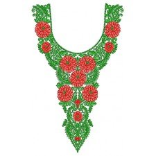 Viscose Georgette Multicolour Neck Design