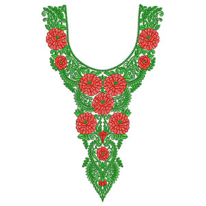 Viscose Georgette Multicolour Neck Design
