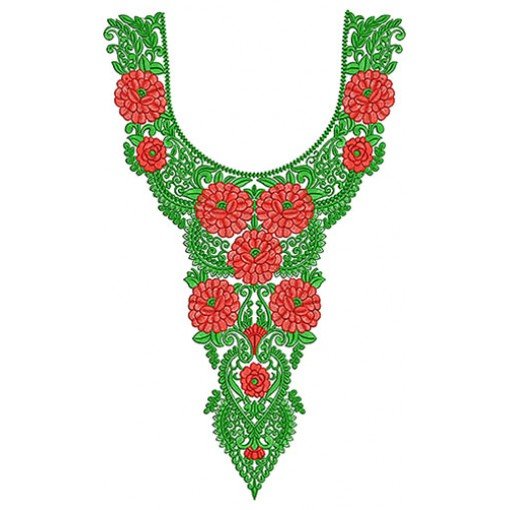 Viscose Georgette Multicolour Neck Design