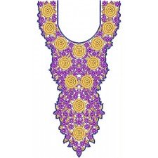 Wedding Dresses Long Neck Embroidery Design