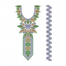 High Neck With Sleeve Embroidery Design High Neck With Sleeve Embroidery Design